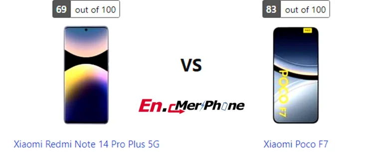 Geekbench performance benchmark chart for Xiaomi Redmi Note 14 Pro Plus 5G and Xiaomi Poco F7