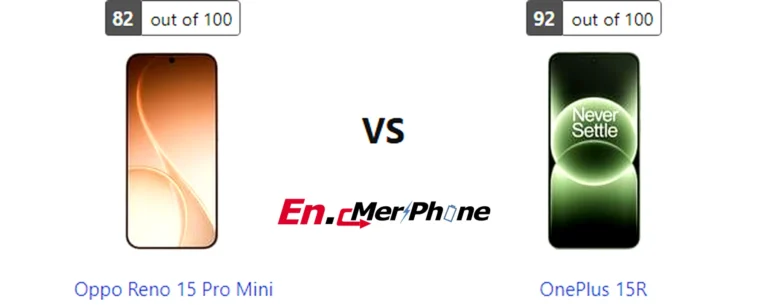 Gaming frame rate comparison chart for Oppo Reno 15 Pro Mini vs OnePlus 15R