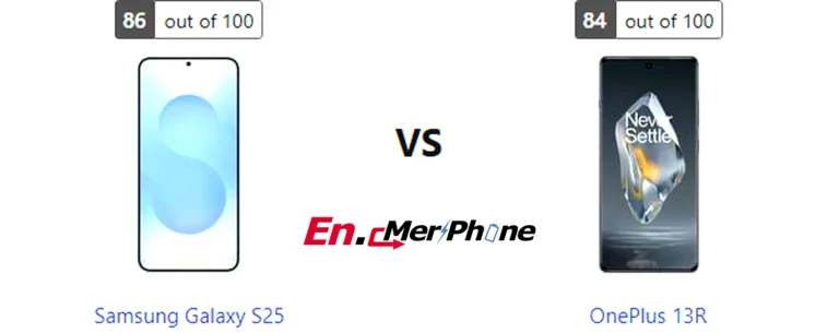 Thermal heat map comparison during gaming: Samsung Galaxy S25 vs OnePlus 13R