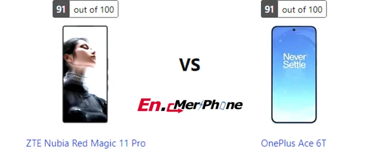 Fingerprint sensor placement on ZTE Nubia Red Magic 11 Pro compared to OnePlus Ace 6T