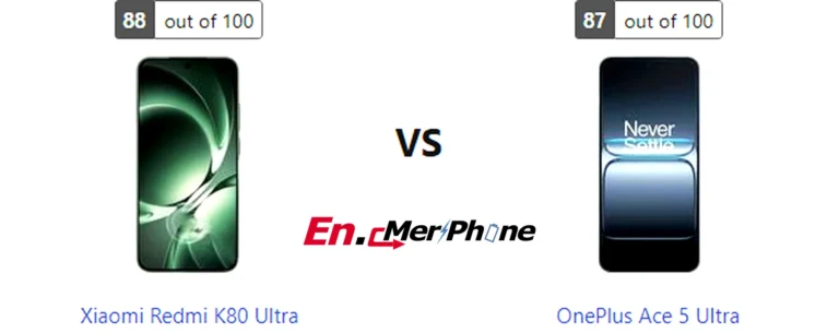 Display bezel and screen-to-body ratio comparison of Xiaomi Redmi K80 Ultra vs OnePlus Ace 5 Ultra