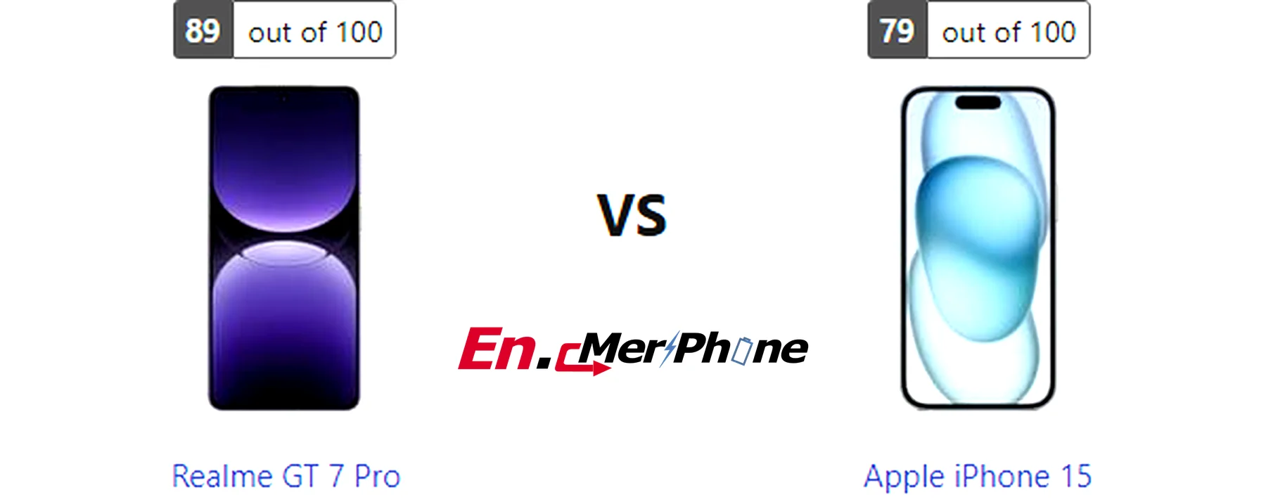 Color options and finish comparison for Realme GT 7 Pro and Apple iPhone 15