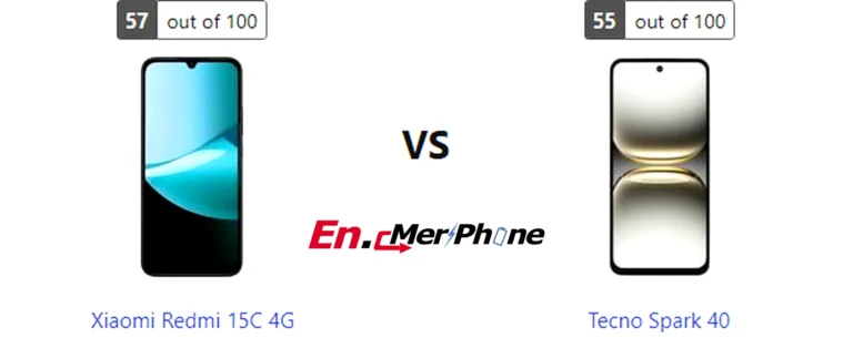 5G speed test result screenshot: Xiaomi Redmi 15C 4G vs Tecno Spark 40