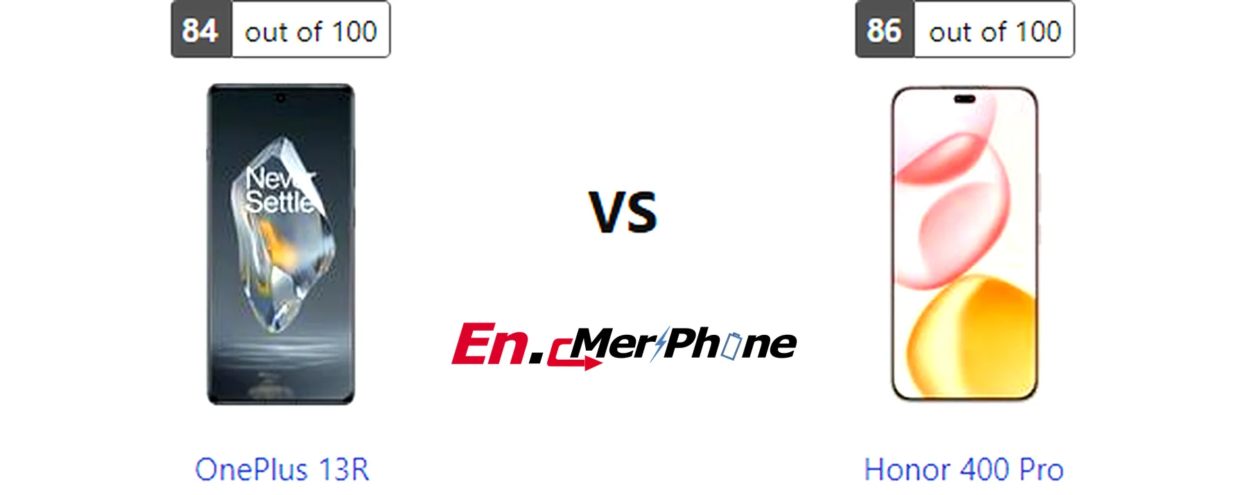 Box contents and unboxing view of OnePlus 13R vs Honor 400 Pro