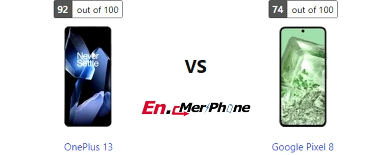 Video stabilization test comparison frame from OnePlus 13 and Google Pixel 8