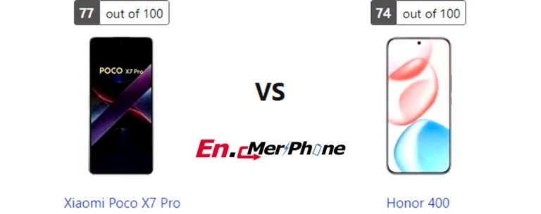 5G speed test result screenshot: Xiaomi Poco X7 Pro vs Honor 400