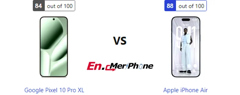 Gaming frame rate comparison chart for Google Pixel 10 Pro XL vs Apple iPhone Air