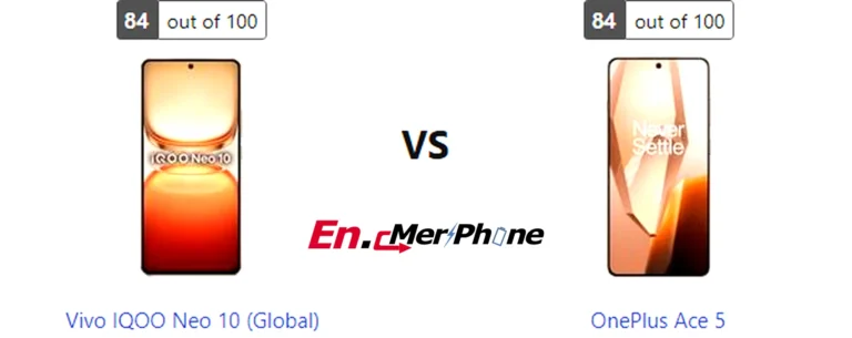 Speaker grille and audio setup comparison of Vivo IQOO Neo 10 (Global) vs OnePlus Ace 5