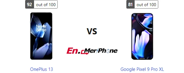 Speaker grille and audio setup comparison of OnePlus 13 vs Google Pixel 9 Pro XL