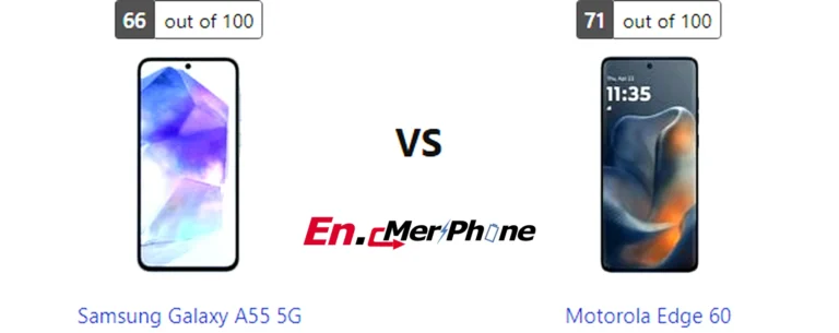 Geekbench performance benchmark chart for Samsung Galaxy A55 5G and Motorola Edge 60