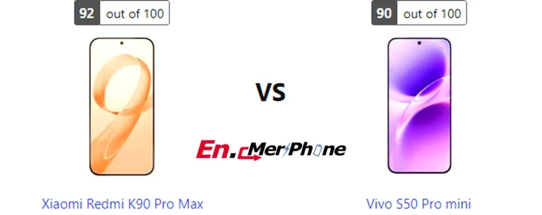 Fingerprint sensor placement on Xiaomi Redmi K90 Pro Max compared to Vivo S50 Pro mini