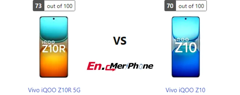 Speaker grille and audio setup comparison of Vivo iQOO Z10R 5G vs Vivo iQOO Z10