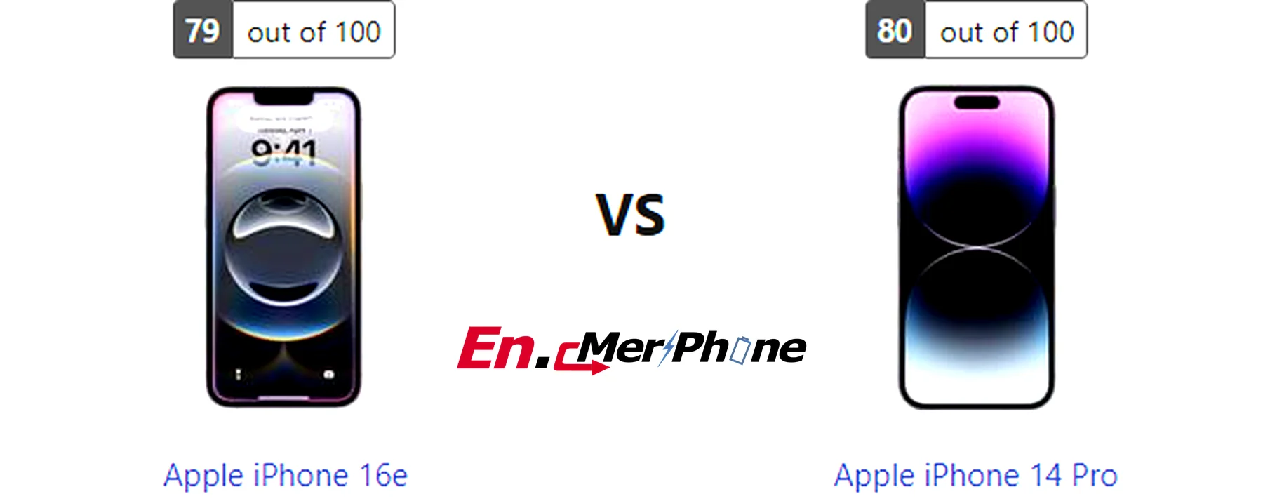 Fingerprint sensor placement on Apple iPhone 16e compared to Apple iPhone 14 Pro