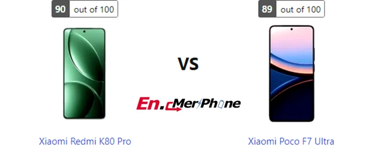 Always-on display style comparison between Xiaomi Redmi K80 Pro and Xiaomi Poco F7 Ultra