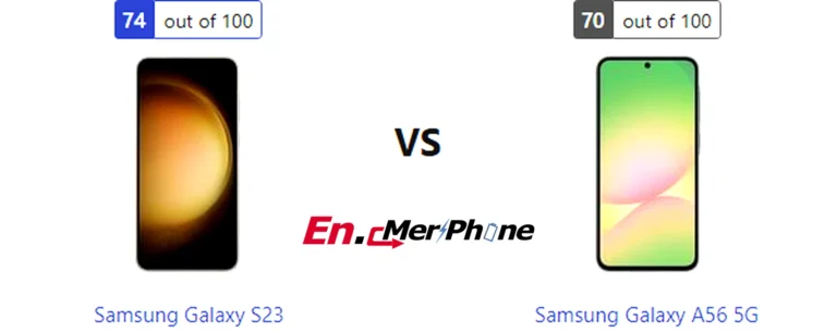 Gaming frame rate comparison chart for Samsung Galaxy S23 vs Samsung Galaxy A56 5G
