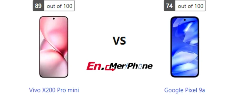 UI interface screenshot comparison of Vivo X200 Pro mini vs Google Pixel 9a