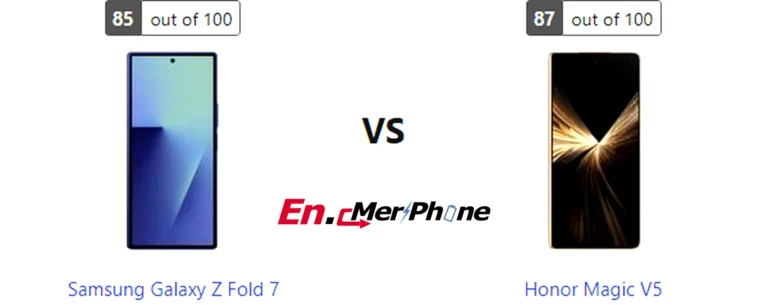 Gaming frame rate comparison chart for Samsung Galaxy Z Fold 7 vs Honor Magic V5