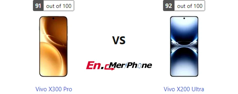 Infographic showing key specification differences between Vivo X300 Pro and Vivo X200 Ultra