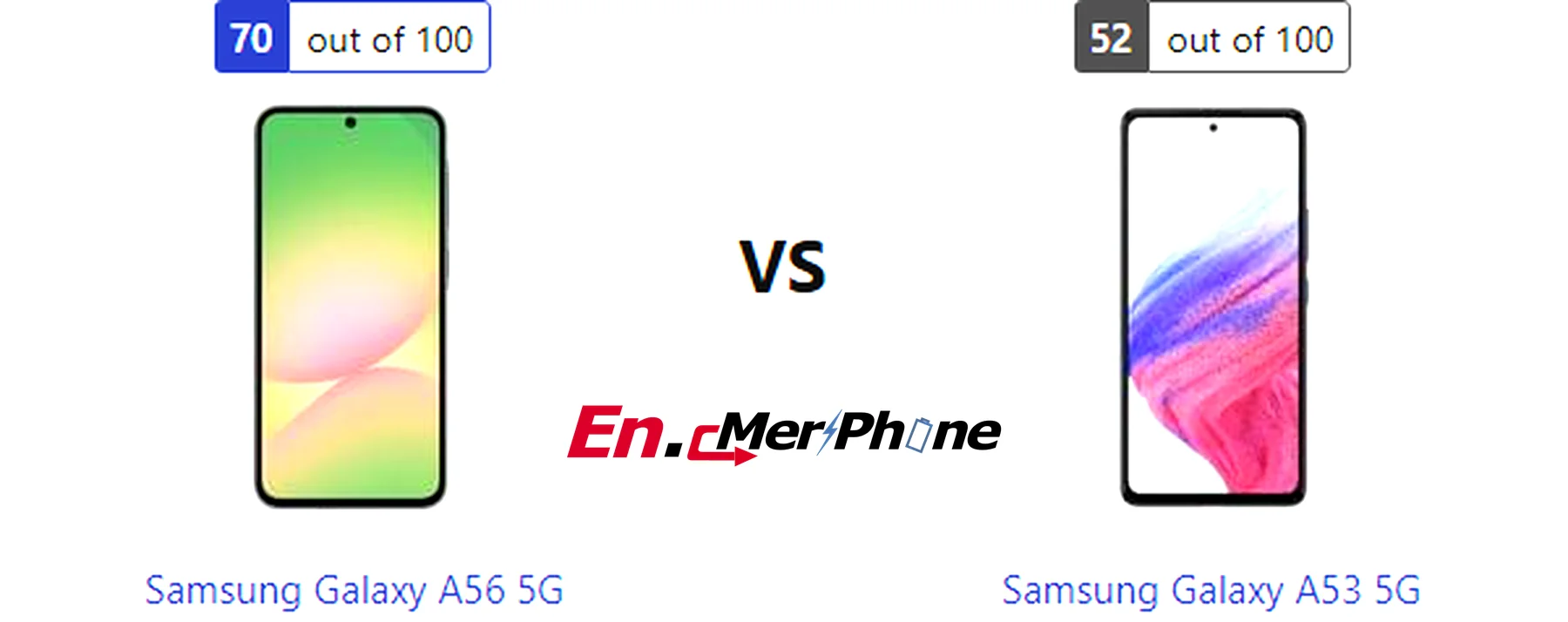 Fingerprint sensor placement on Samsung Galaxy A56 5G compared to Samsung Galaxy A53 5G