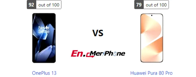 Gaming frame rate comparison chart for OnePlus 13 vs Huawei Pura 80 Pro