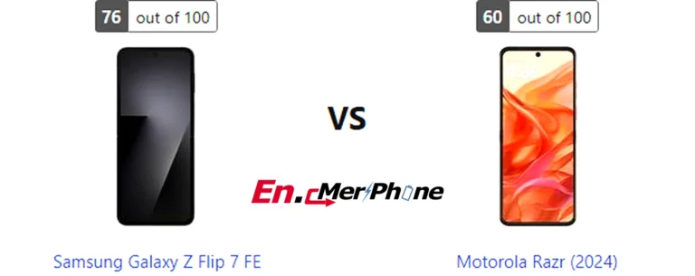 Fingerprint sensor placement on Samsung Galaxy Z Flip 7 FE compared to Motorola Razr (2024)