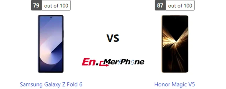 Gaming frame rate comparison chart for Samsung Galaxy Z Fold 6 vs Honor Magic V5