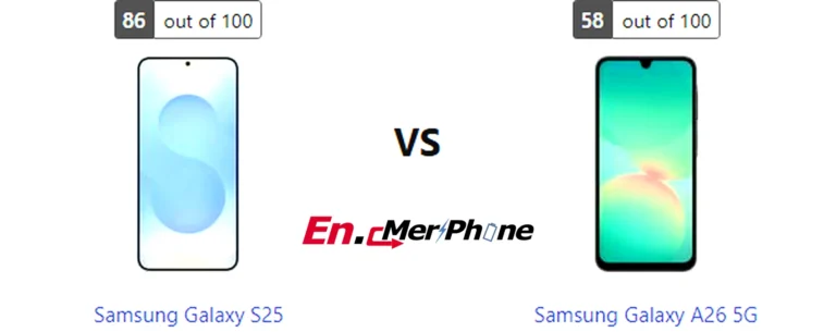 Box contents and unboxing view of Samsung Galaxy S25 vs Samsung Galaxy A26 5G