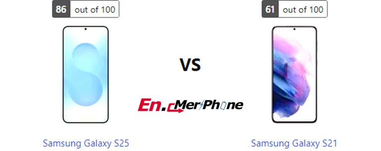 Notch vs punch-hole design comparison: Samsung Galaxy S25 vs Samsung Galaxy S21