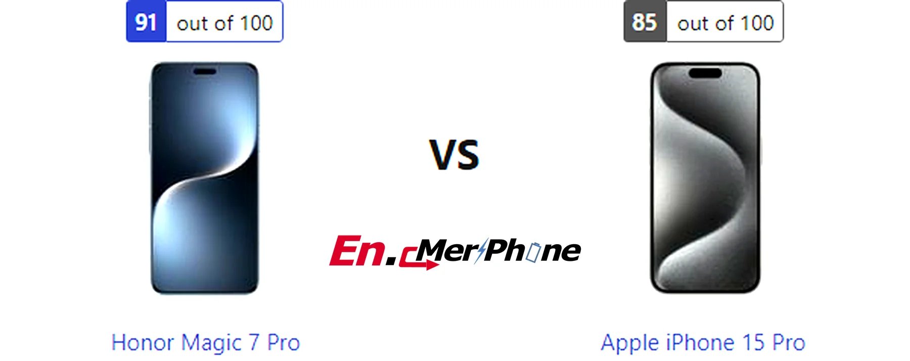 Always-on display style comparison between Honor Magic 7 Pro and Apple iPhone 15 Pro