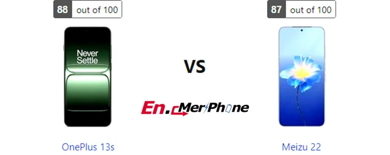 Speaker grille and audio setup comparison of OnePlus 13s vs Meizu 22