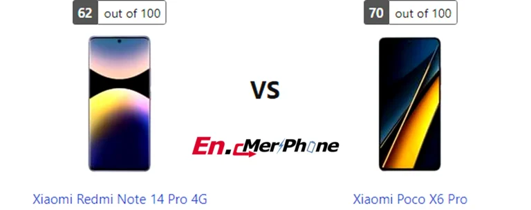 Color options and finish comparison for Xiaomi Redmi Note 14 Pro 4G and Xiaomi Poco X6 Pro