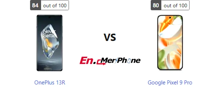 Speaker grille and audio setup comparison of OnePlus 13R vs Google Pixel 9 Pro