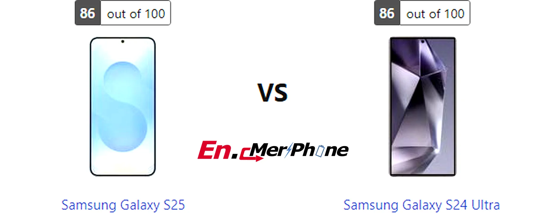 Notch vs punch-hole design comparison: Samsung Galaxy S25 vs Samsung Galaxy S24 Ultra