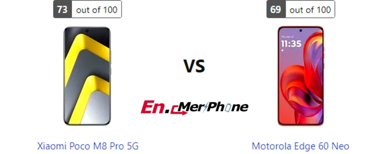 Notch vs punch-hole design comparison: Xiaomi Poco M8 Pro 5G vs Motorola Edge 60 Neo